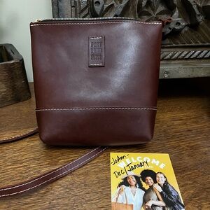Portland Leather Goods Cognac Festival Crossbody Bag
